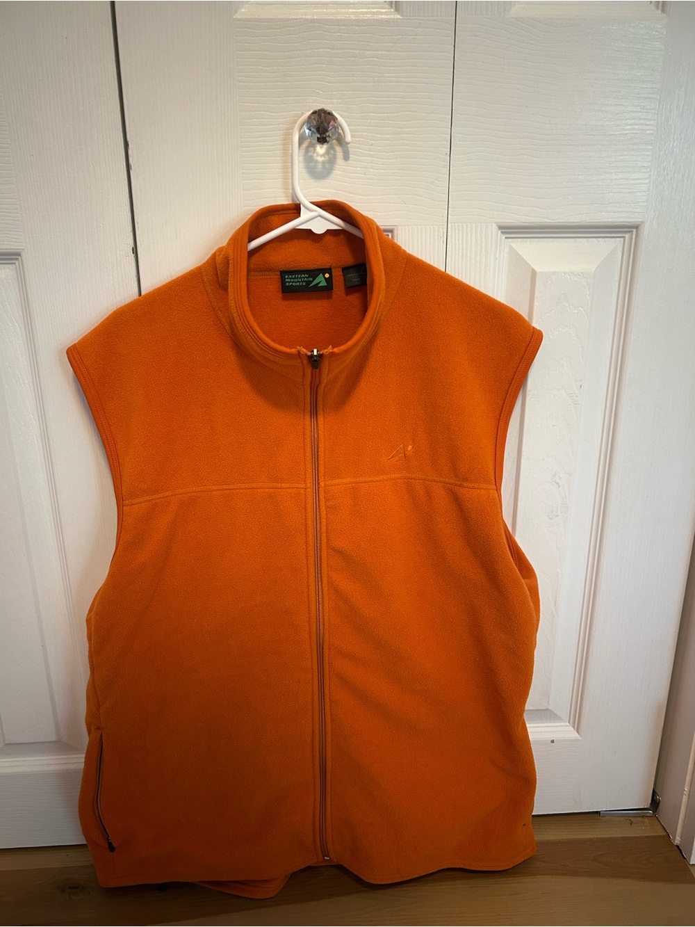 Eastern Mountain Sports Men’s Orange Fleece Vest - Full-Zip Sleeveless Jacket